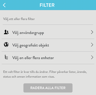 Find lists buttons
